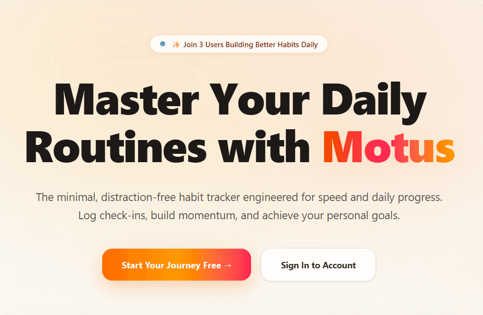 Motus preview